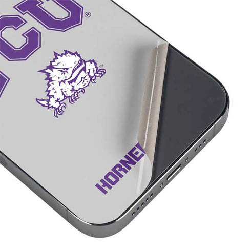Texas Christian University Horned Frogs Logo Print iPhone 16 Pro Skin